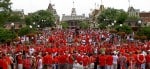 Red shirts at Gay Days Orlando