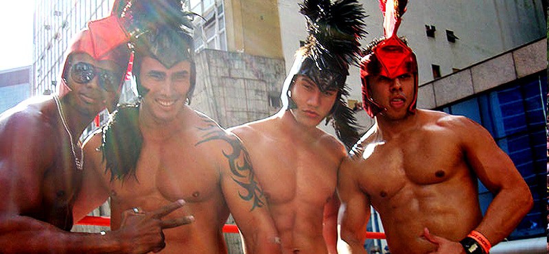 Hot guys at Sao Paulo Gay Pride