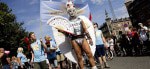 Copenhagen Gay Pride Marcher