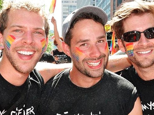 Montreal Pride Parade partygoers