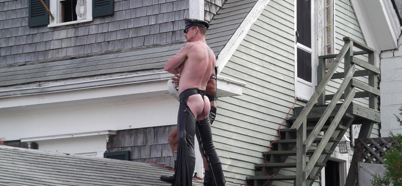 Spectators at Provincetown Carnival