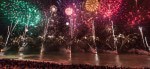 beach fireworks at Nice Carnival