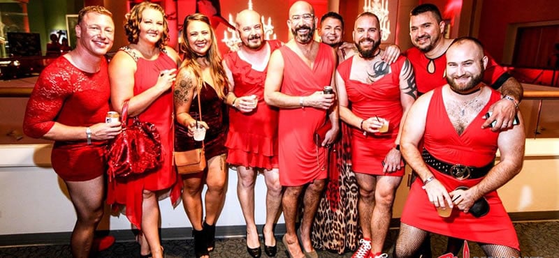 red dress party