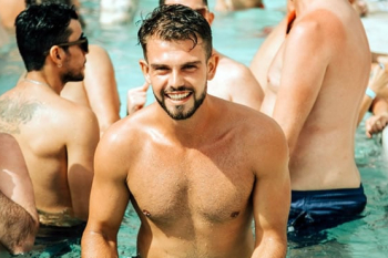 Benidorm pride pool party
