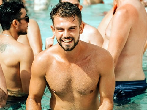 Benidorm pride pool party