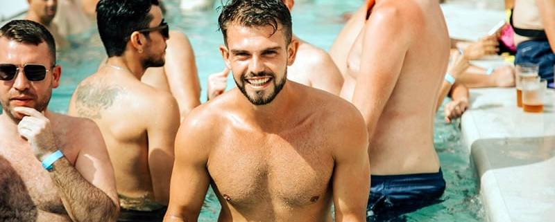 Benidorm pride pool party