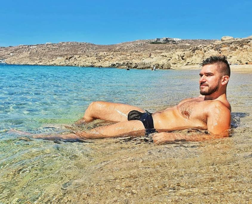 Beach fun in Gay Mykonos at Elia Beach