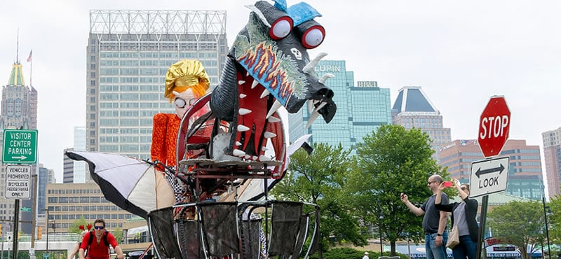 Baltimore Kinetic Sculpture Race 2023 esculturas impulsadas por humanos