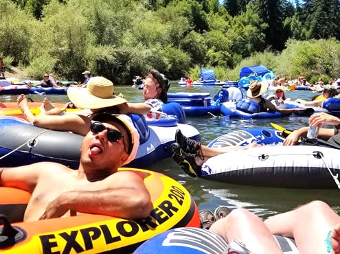 Annual Boys & Bears River Float at Russian River