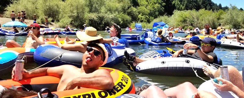 Annual Boys & Bears River Float at Russian River