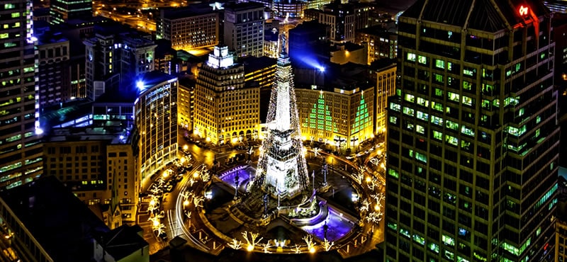 Indianapolis Christmas Events &amp; The Circle of Lights 2022