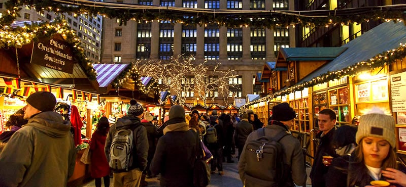 Christmas in Chicago, Gay events, Christmas Markets and New Year Fireworks