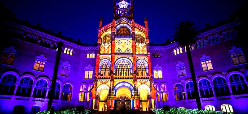 Els llums de Sant Pau, Barcelona Christmas Garden