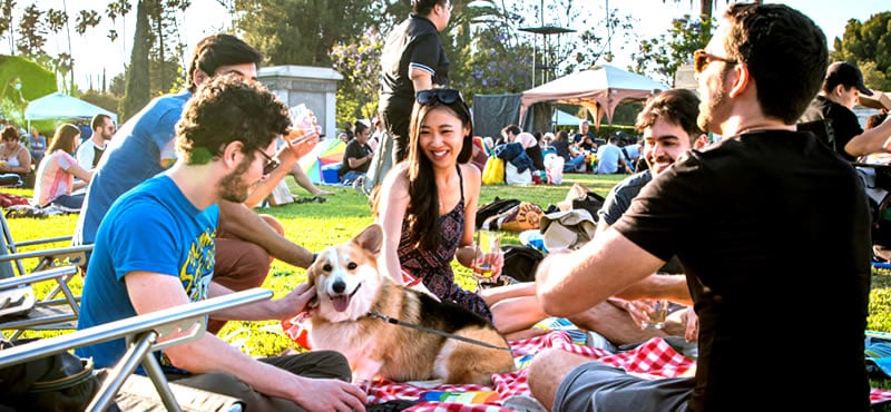 Los Angeles Pride Picnic at the Hollywood Forever Cemetery